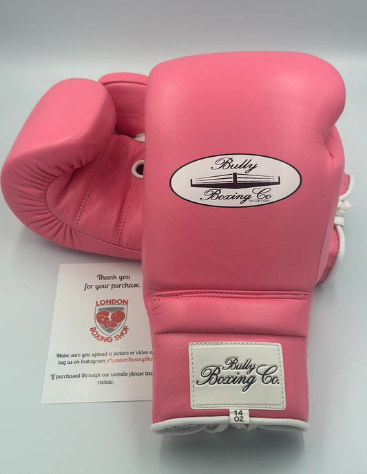 Pink Sparring Gloves Bully Boxing