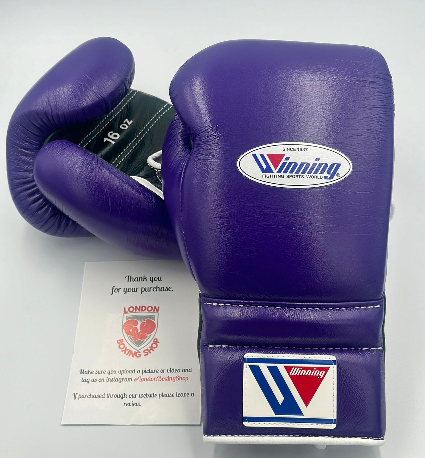 Purple/Dark Green Custom Winning Sparring Gloves