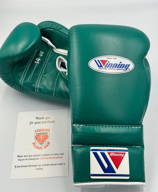 Green Custom Winning Sparring Gloves