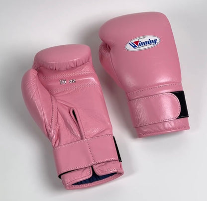 Custom Pink Velcro Winning Sparring Gloves