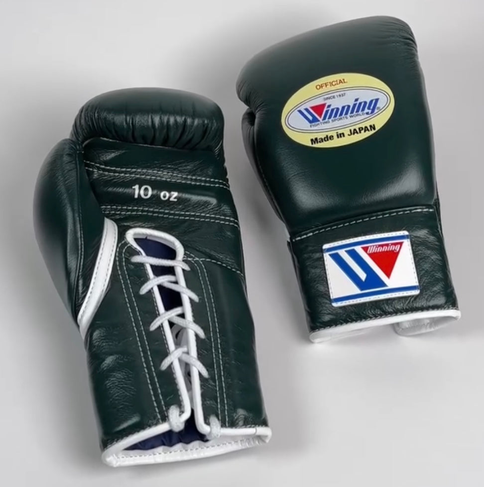 Dark Green Custom Winning Pro Fight Gloves