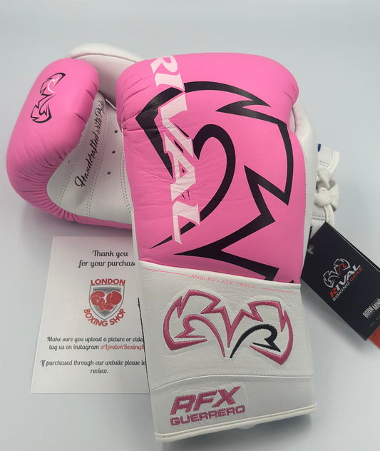 Pink Custom Rival RFX Guerrero Pro Fight Gloves