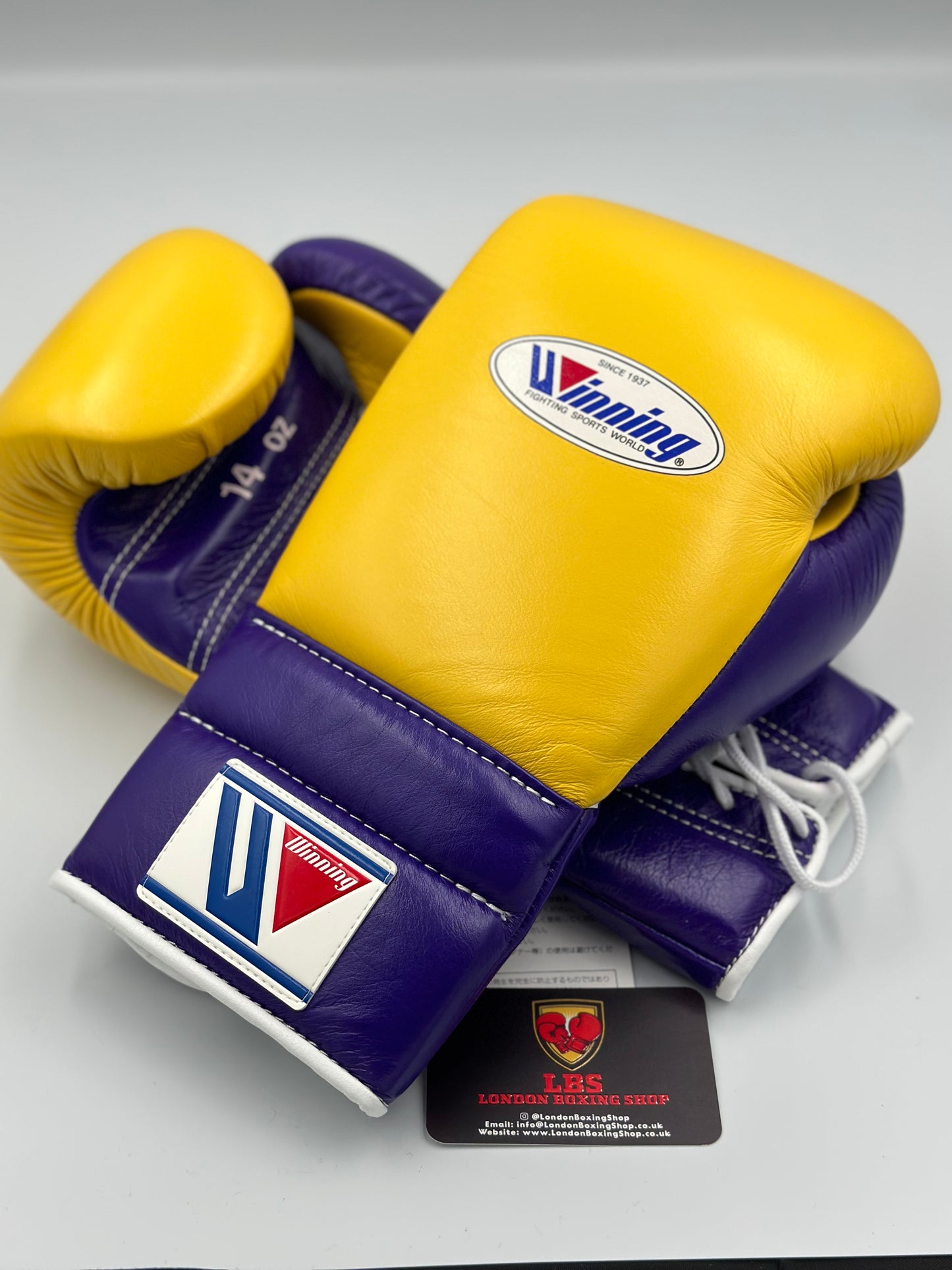 Yellow/Purple Custom Winning Sparring Gloves