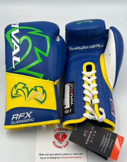 Custom Rival RFX Guerrero Pro Fight Gloves (Brazil Colours)