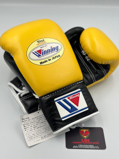 Yellow/Black Custom Winning Fight Gloves