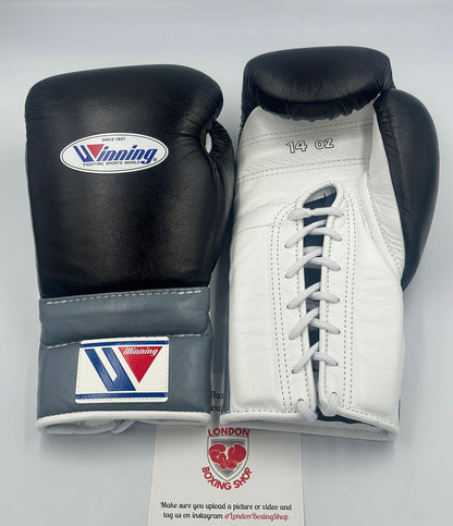 Black/Grey/White Winning Sparring Gloves