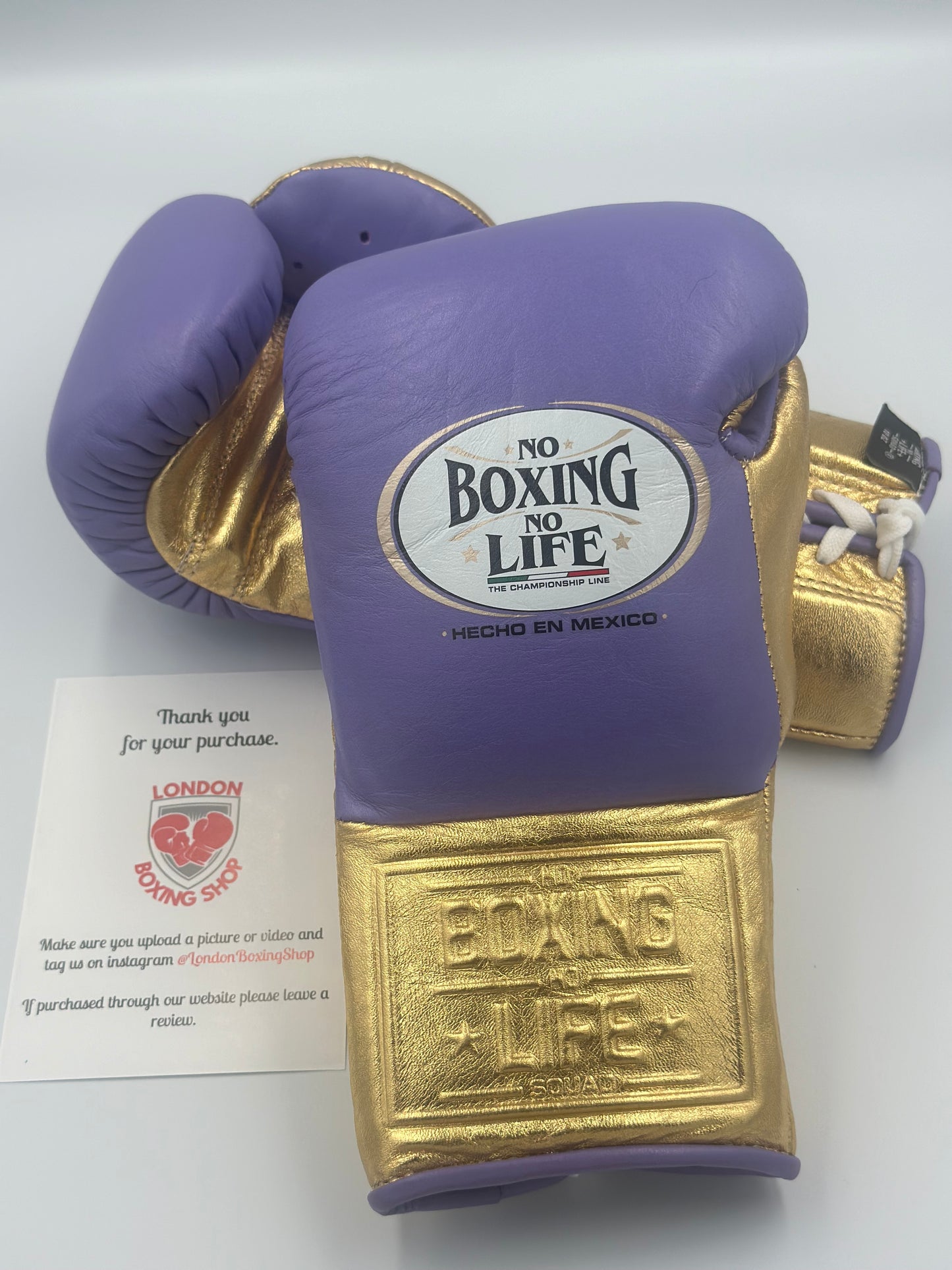 No Boxing No Life Fight Gloves Violet/Gold