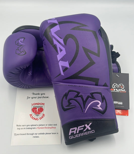 Purple Custom Rival RFX Guerrero Pro Fight Gloves