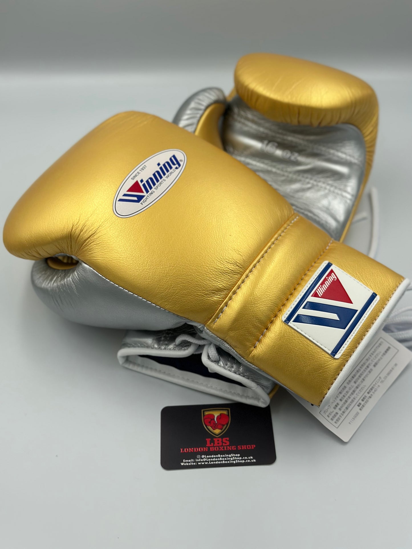 Gold/Silver Custom Winning Sparring Gloves